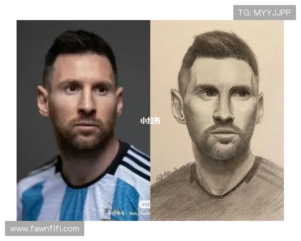 梅西素描画呈现传奇足球巨星的动人瞬间与不朽风采